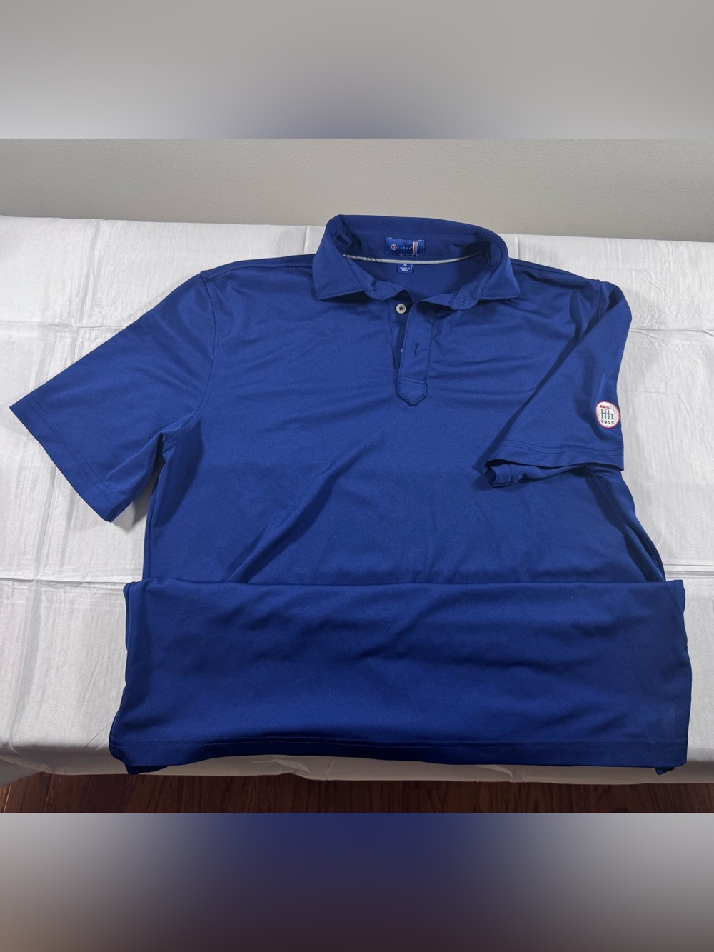 Men's Stitch Brand Blue Polo Shirt - Performance Short Sleeve